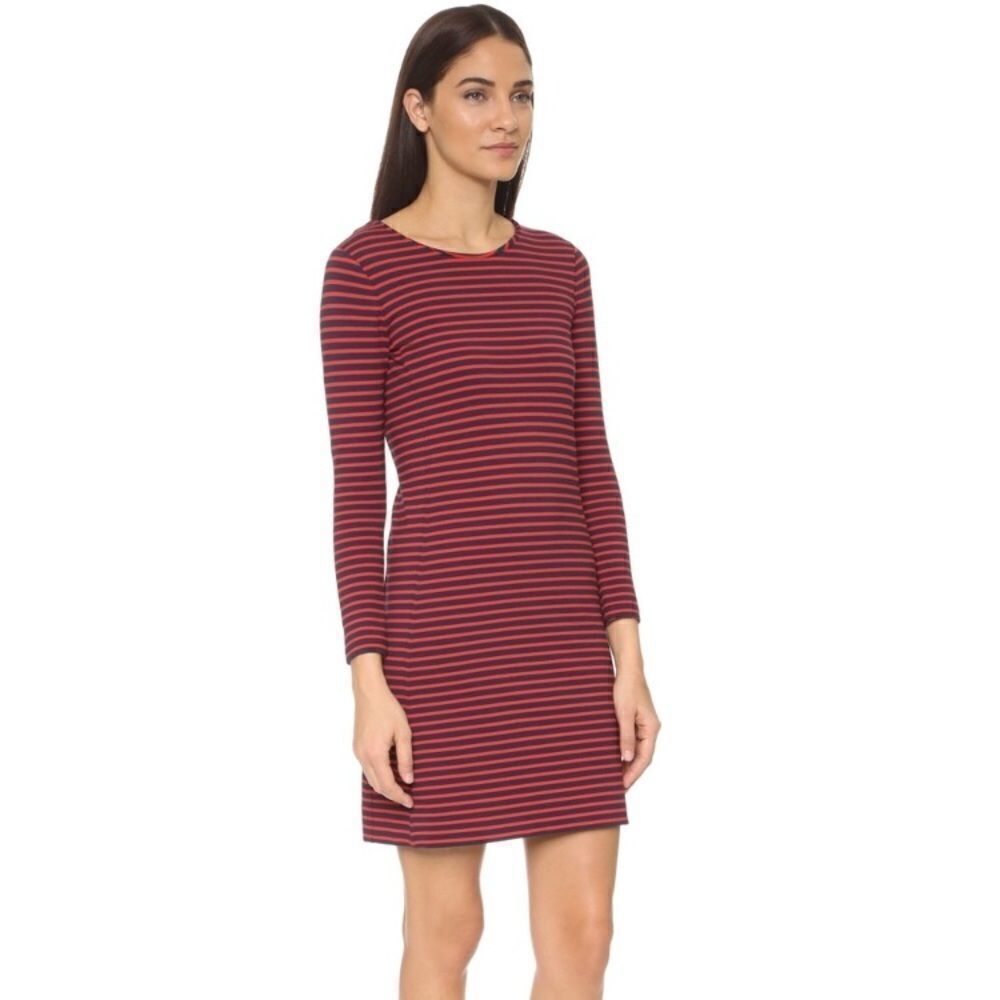 New Madewell Sorbonne Sailor Stripe dress. L
